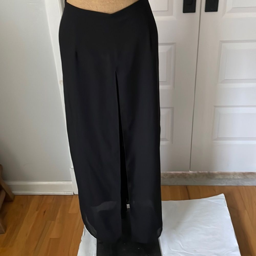 MSK black palazzo dressy pants plus size 2X